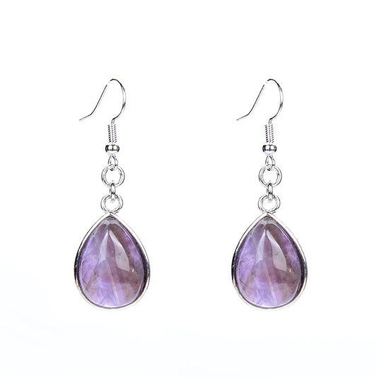 Women Stone Water Drop Earrings
