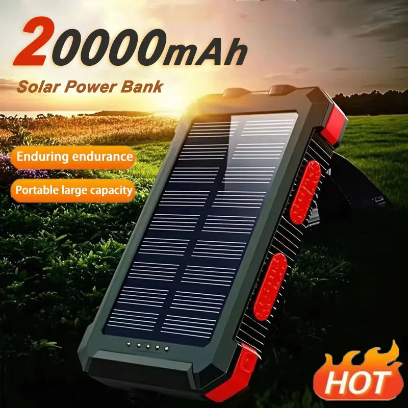 20000Mah Waterproof Solar Portable Large