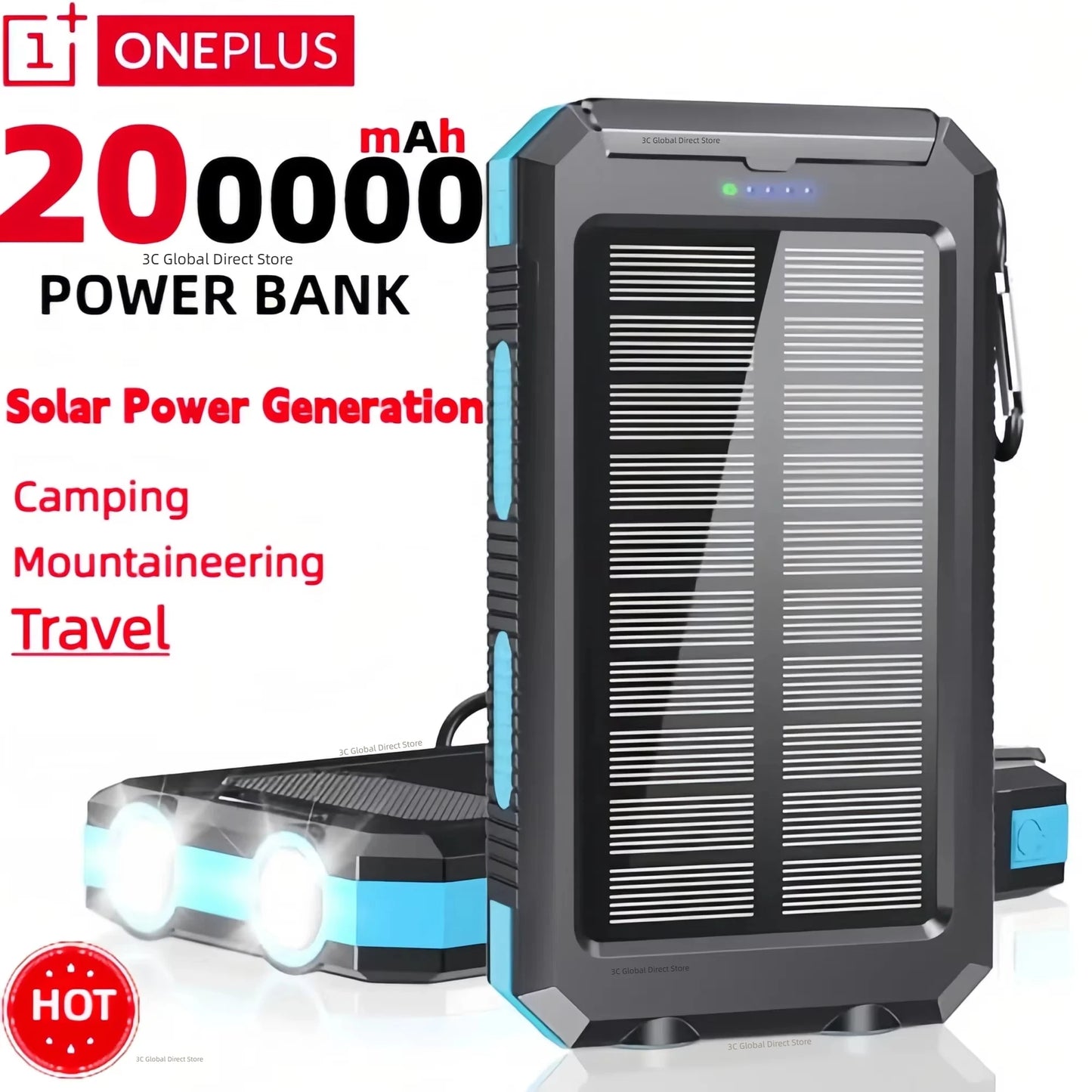 Oneplus 200000Mah Solar Power Large