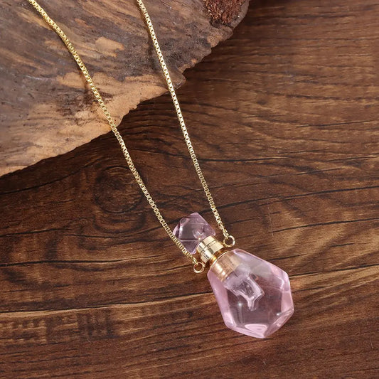 Women Natural Stone Pendant Necklace