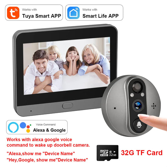 3Mp Wifi Smart Tuya Peephole