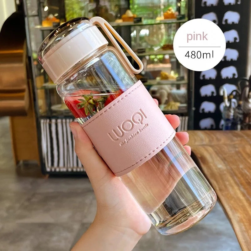 340Ml 480Ml Portable Glass Bottle