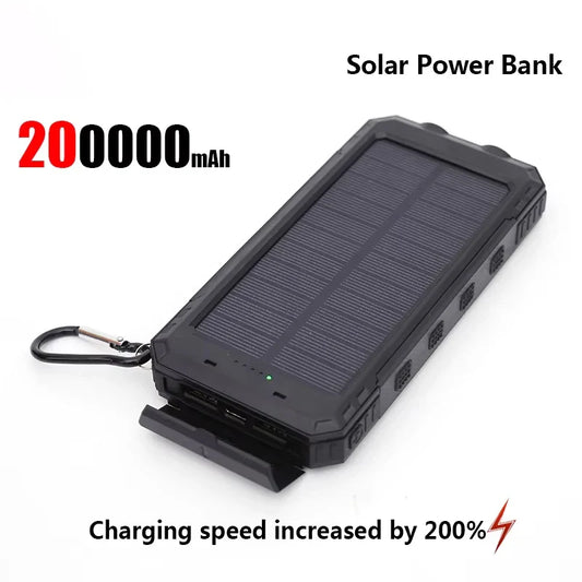 200000Mah Solar Power Portable High