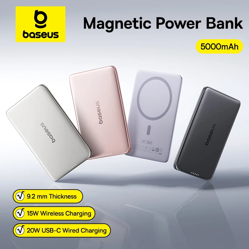 Baseus 5000Mah Magnetic Power 15W