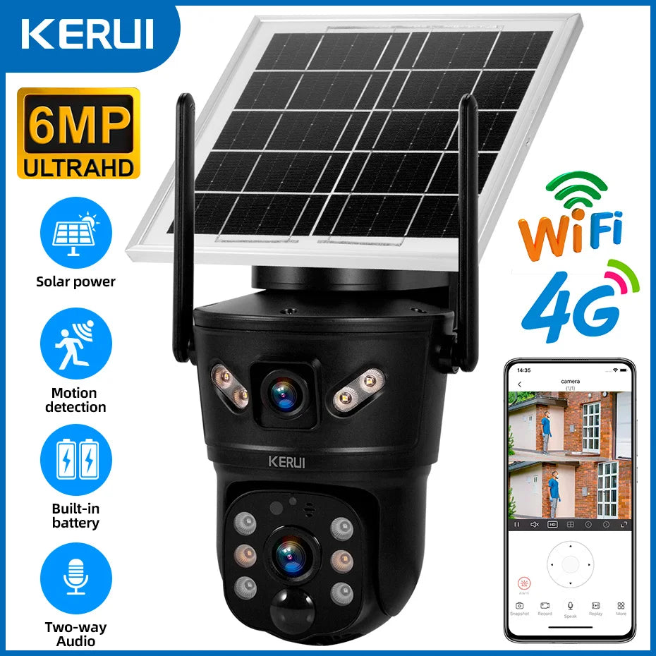 Kerui Outdoor Waterproof 6Mp 4G