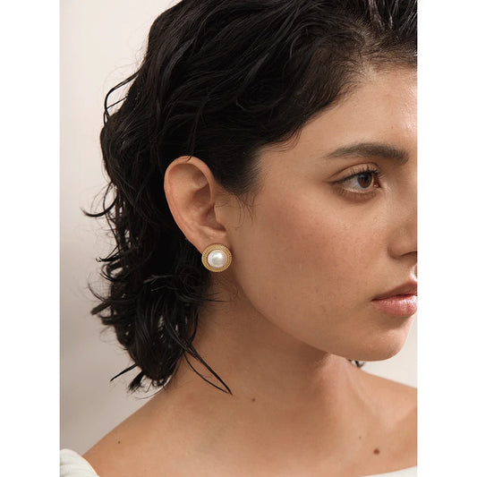 Yhpup Korean Imitation Pearls Round