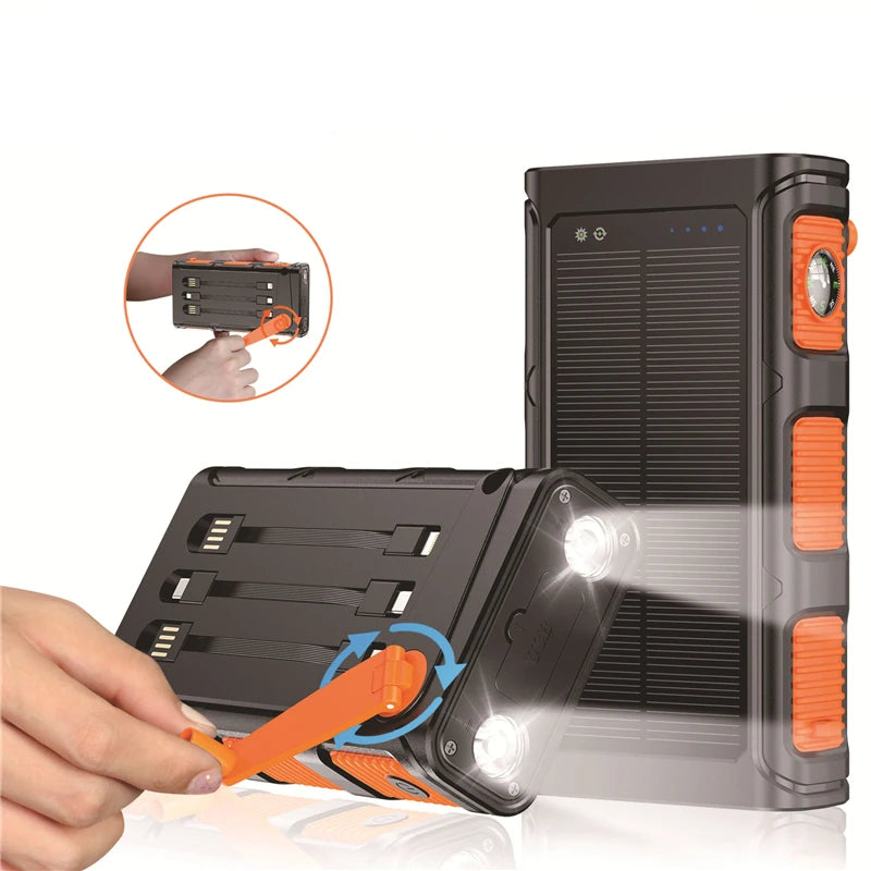 Hand Crank Solar Power 30000Mah