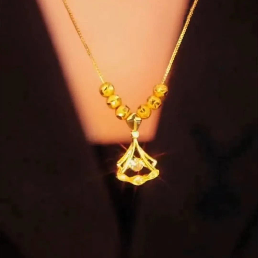 Authentic 18K Gold Diamond Ginkgo