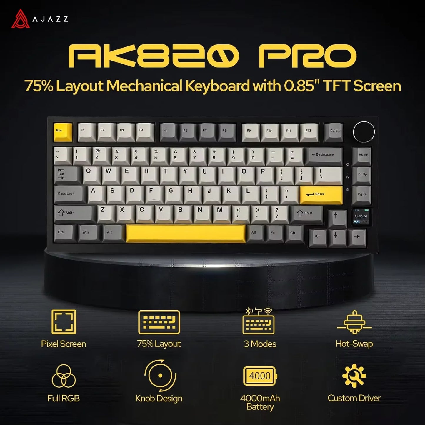 Ajazz Ak820 Ak820Pro Bluetooth 5