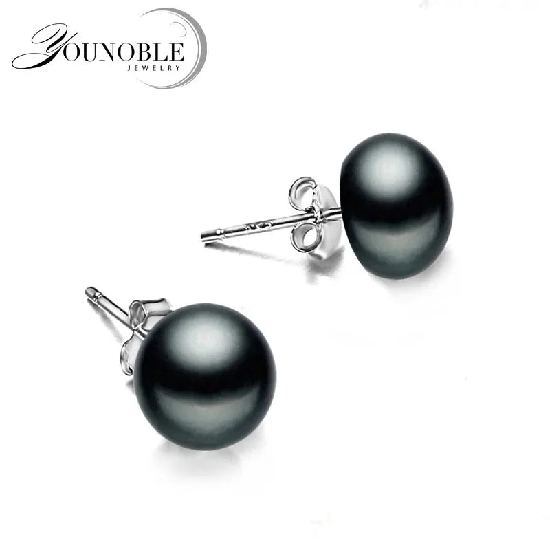 Genuine Freshwater Pearl Stud Earrings