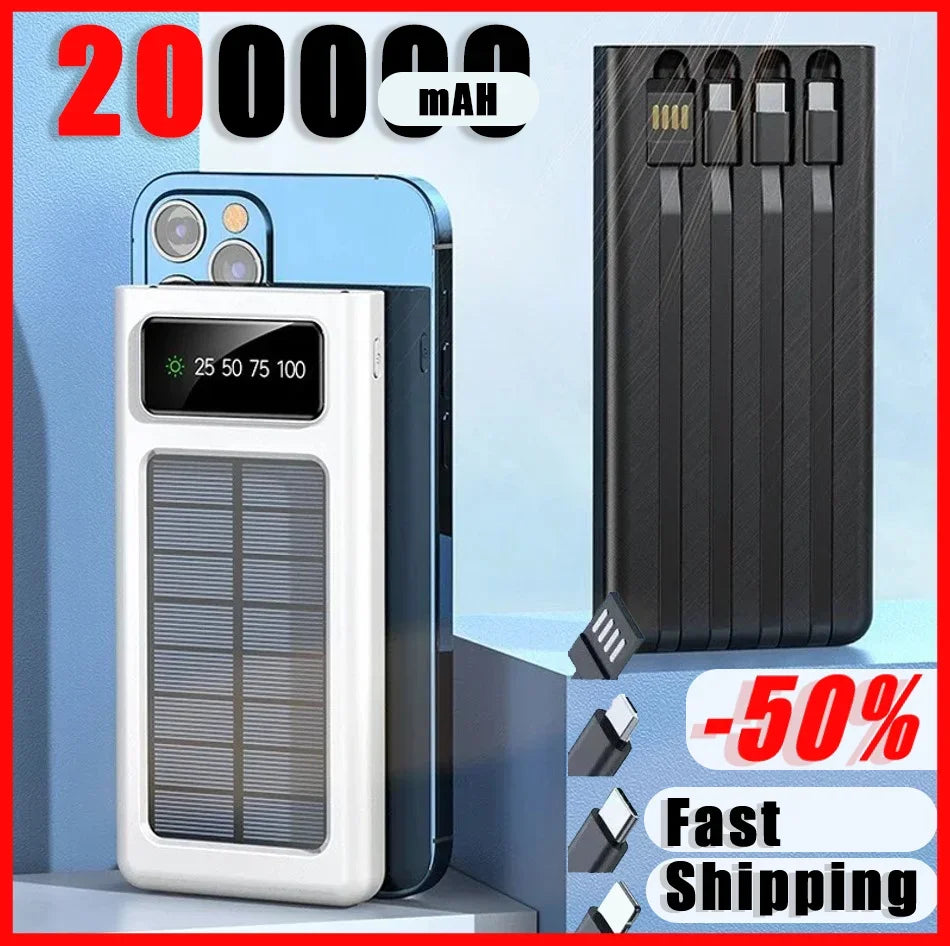 120W Solar Energy Power 200000Mah