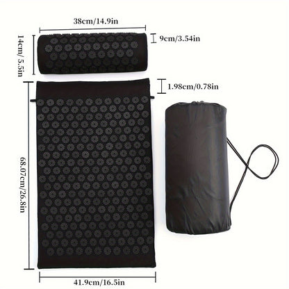3Pcs Acupressure Massage Mat Set