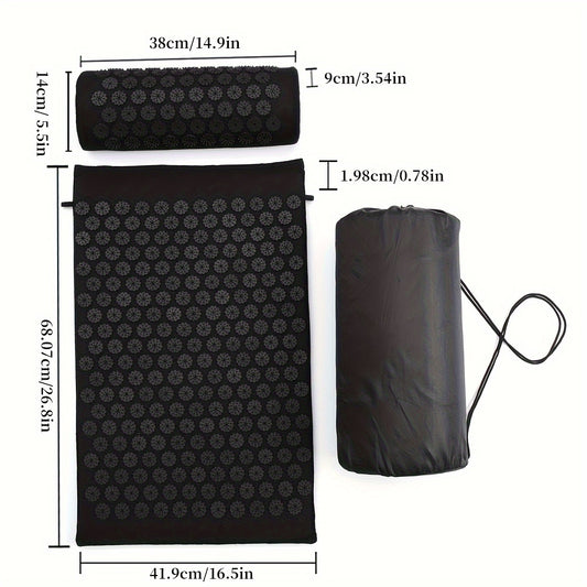 3Pcs Acupressure Massage Mat Set