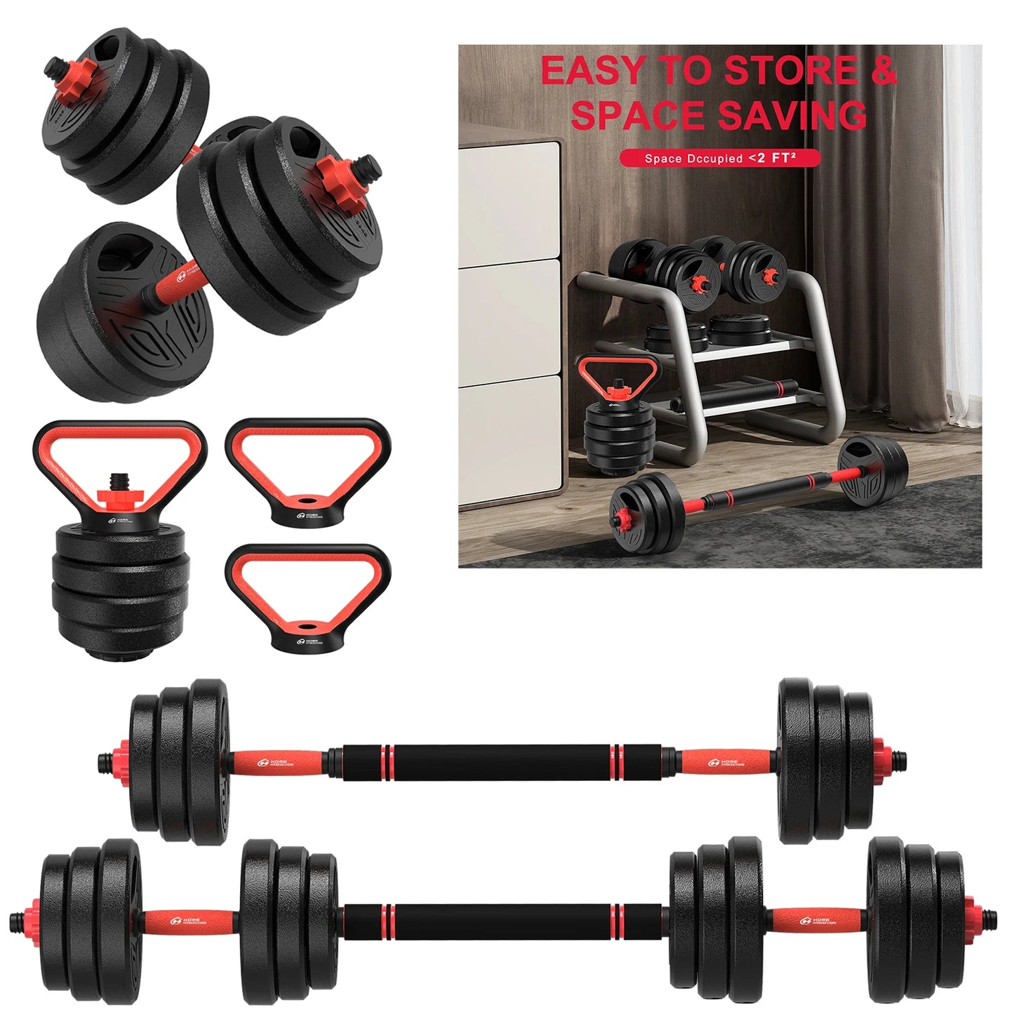 3 In 1 Dumbbells Set