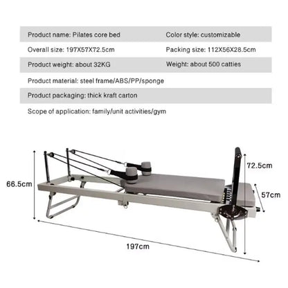 Pilates Reformer Yoga Exercise Machine