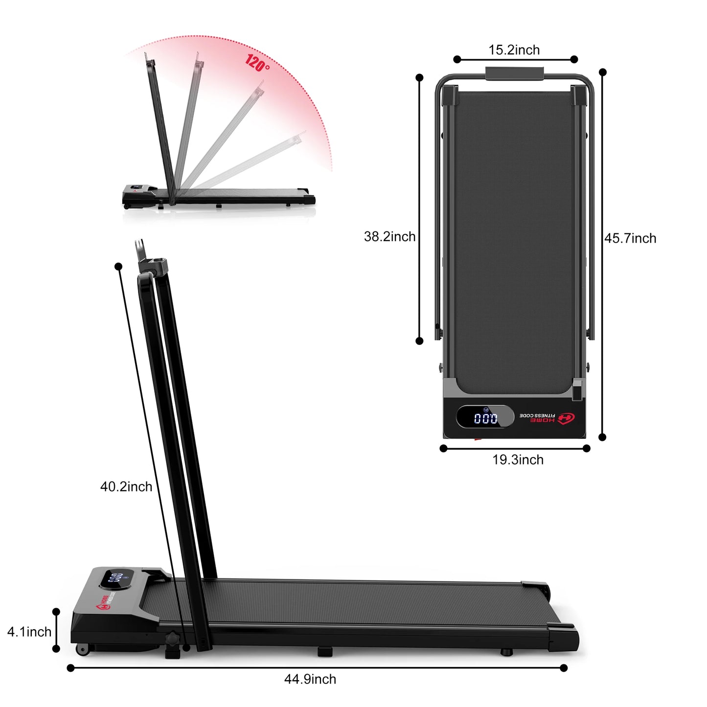 Bigzzia Walking Pad Treadmill 3