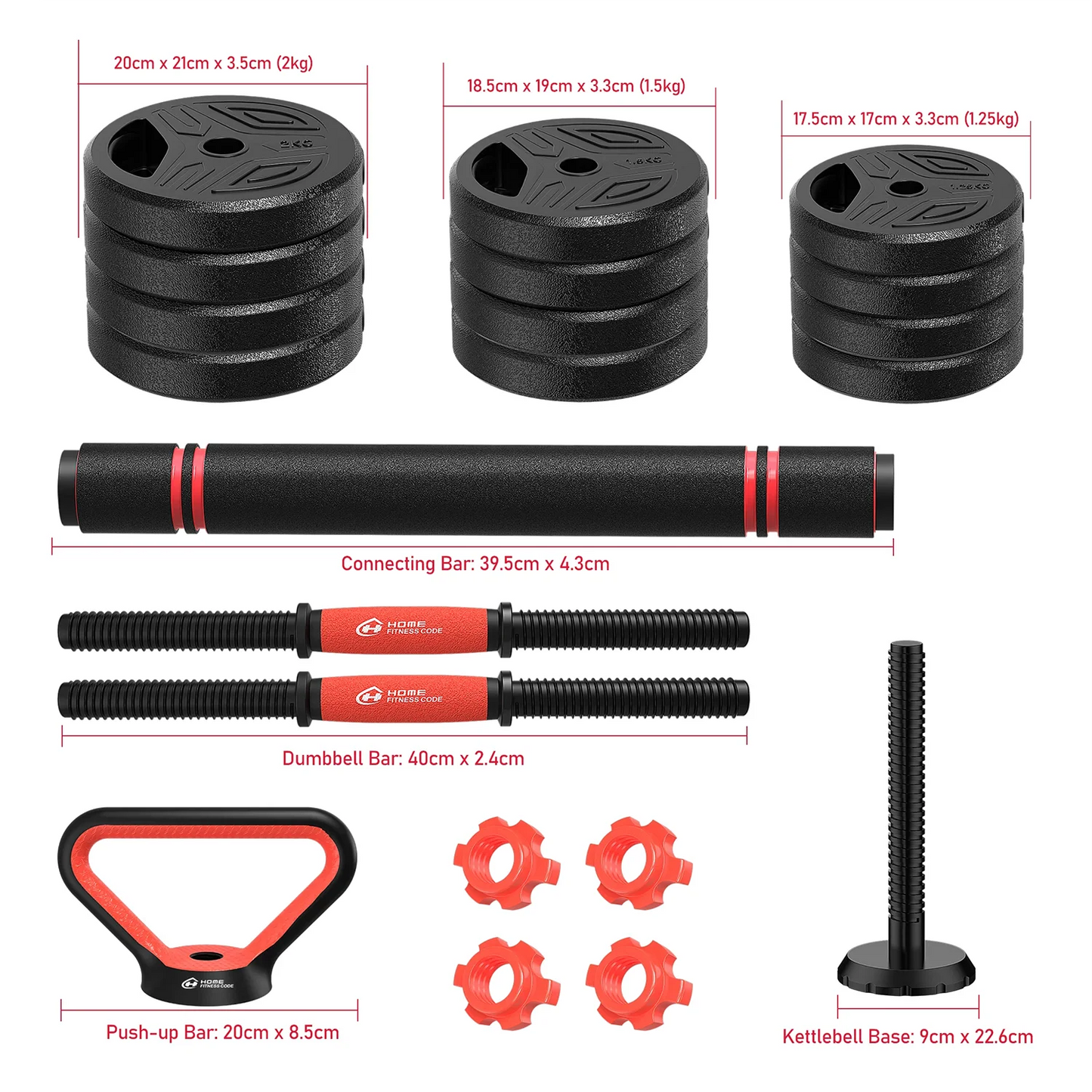 3 In 1 Dumbbells Set