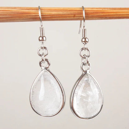 Women Stone Water Drop Earrings