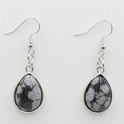 Women Stone Water Drop Earrings
