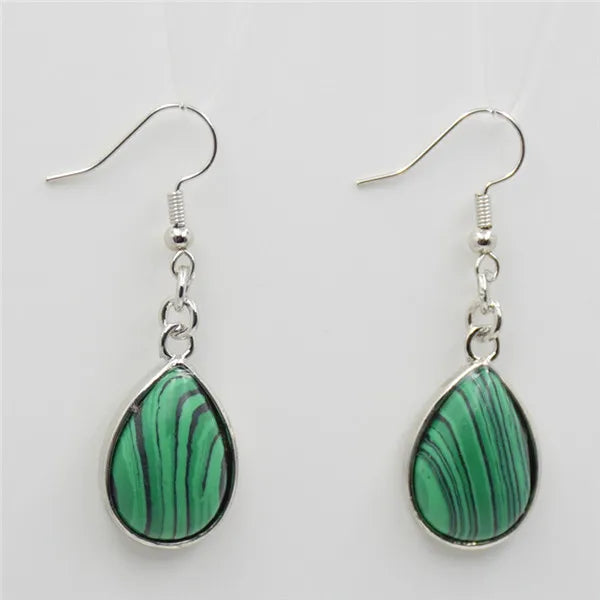 Women Stone Water Drop Earrings