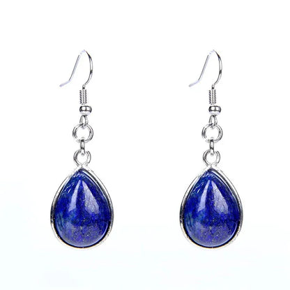 Women Stone Water Drop Earrings