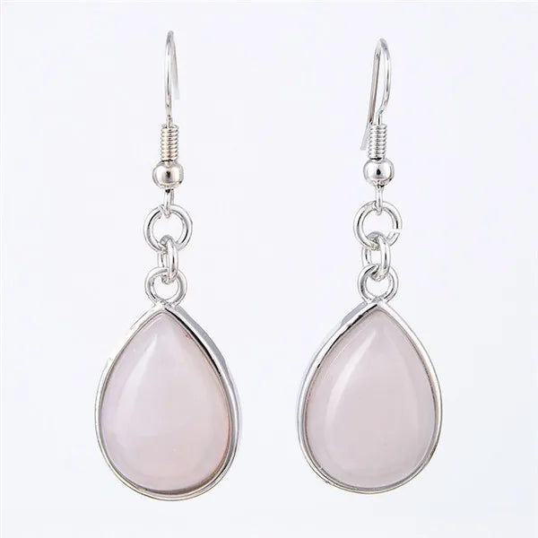 Women Stone Water Drop Earrings