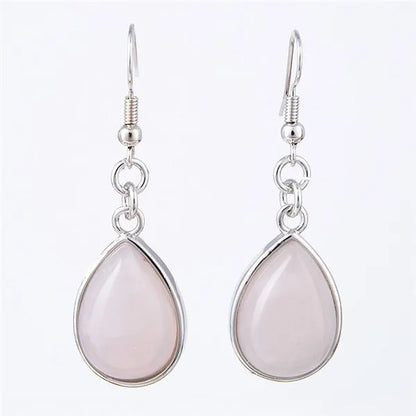 Women Stone Water Drop Earrings
