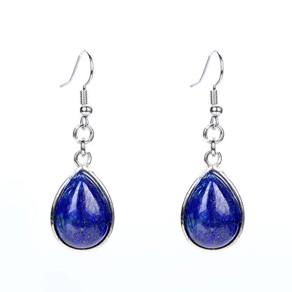 Women Stone Water Drop Earrings