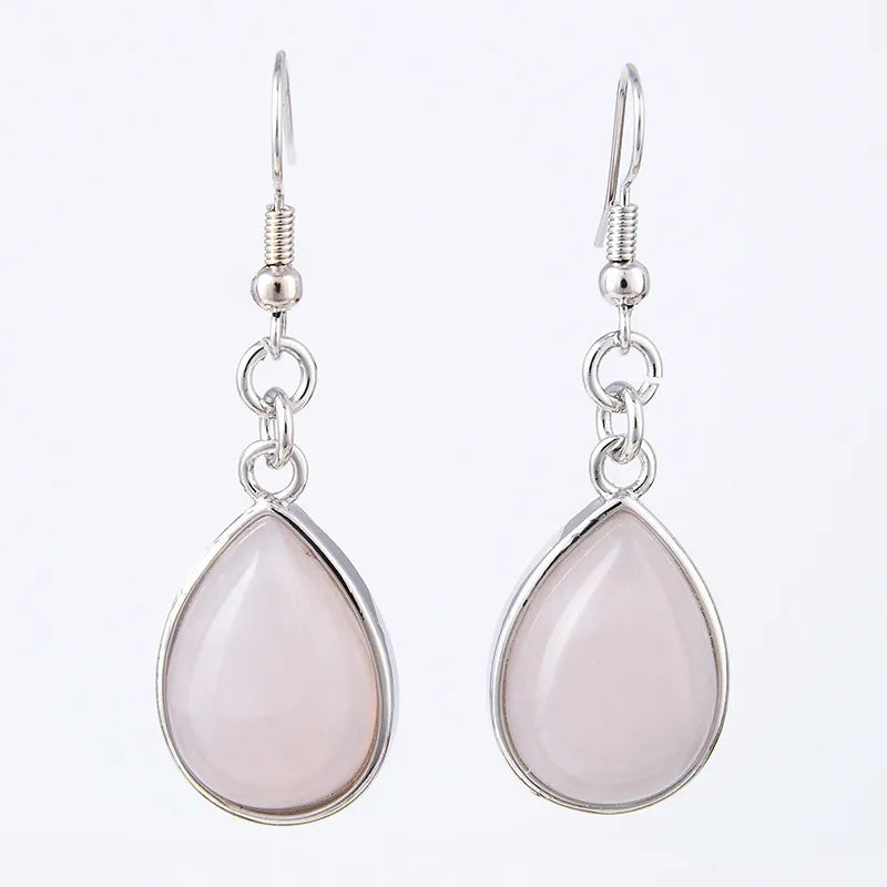 Women Stone Water Drop Earrings