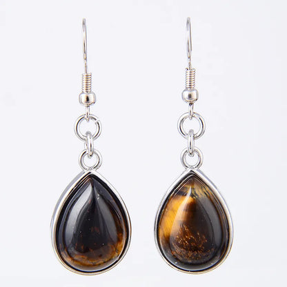Women Stone Water Drop Earrings