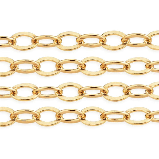 Real 14K Gold Filled Flat