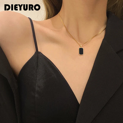 Dieyuro 316L Stainless Steel Minimalist