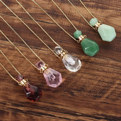 Women Natural Stone Pendant Necklace