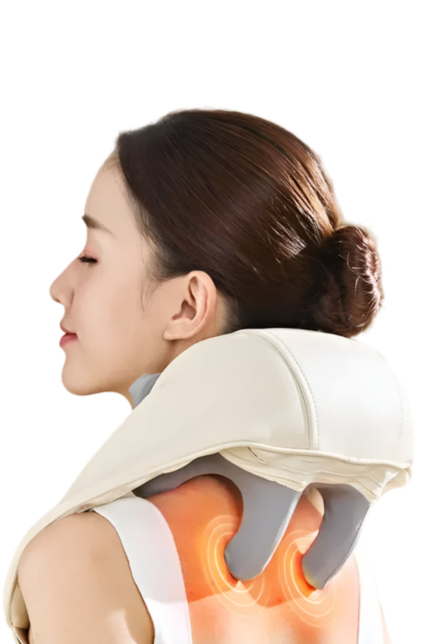 Electric Neck & Shoulder Massager – 10W Heated Trapezius Relief