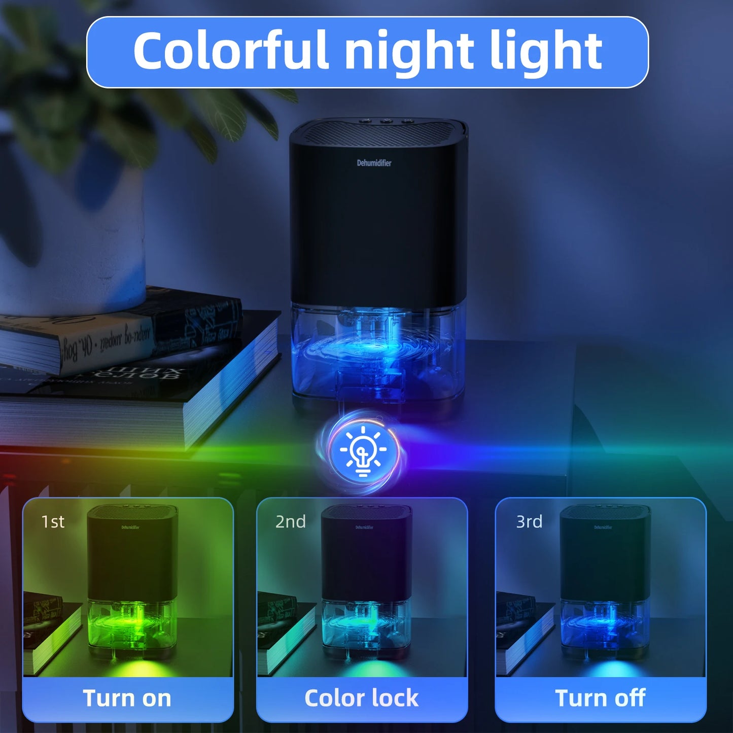 1Pc 1000Ml Portable Dehumidifier For