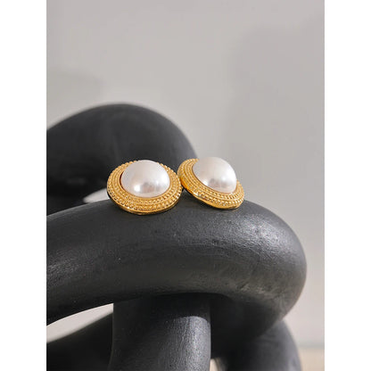Yhpup Korean Imitation Pearls Round