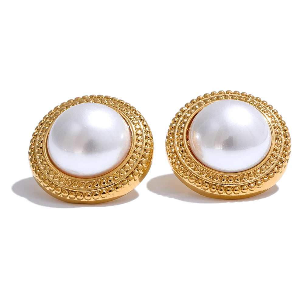 Yhpup Korean Imitation Pearls Round