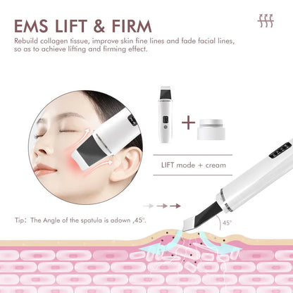 Ultrasonic Skin Scrubber Electric Facial