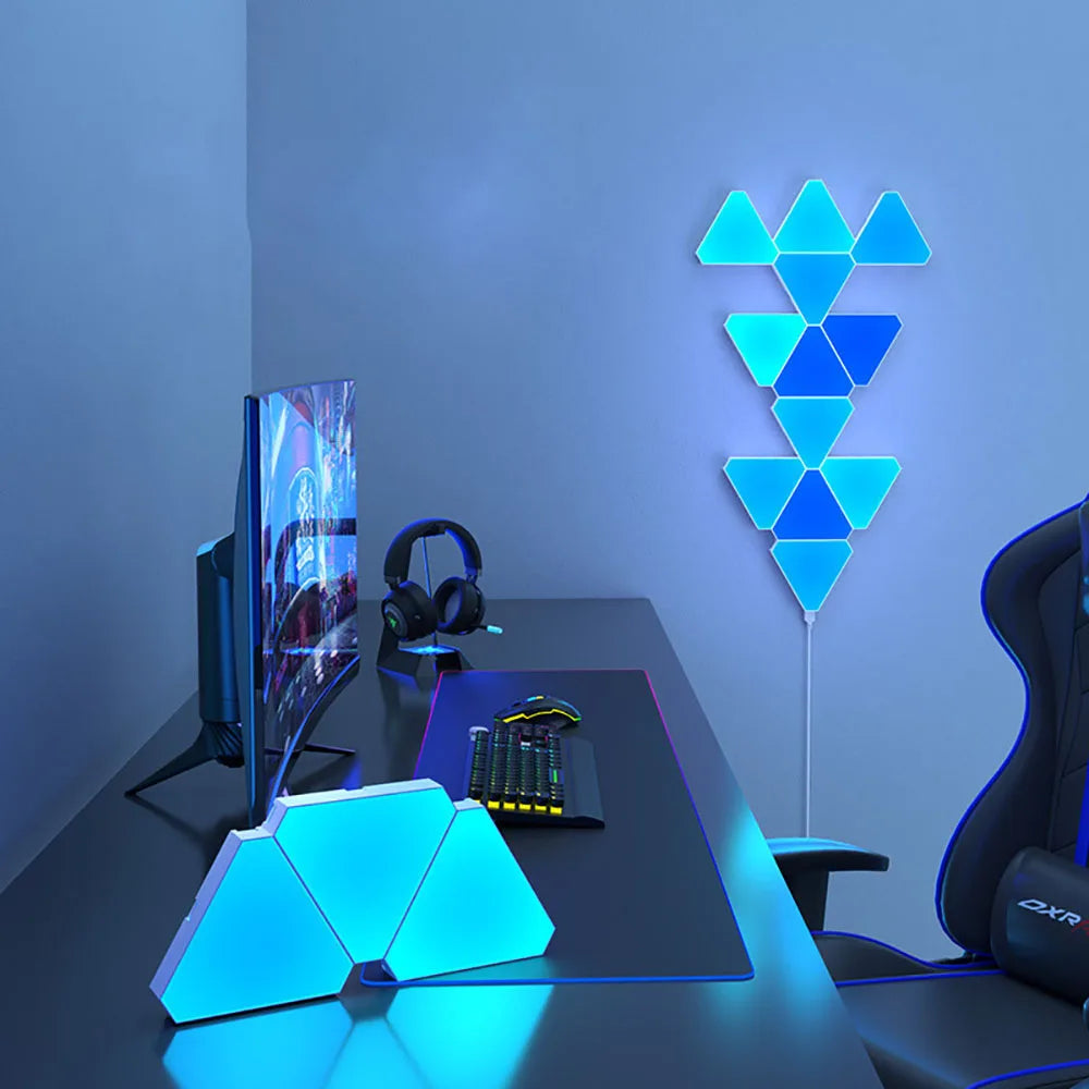 Led Triangular Quantum Lamp Rgb