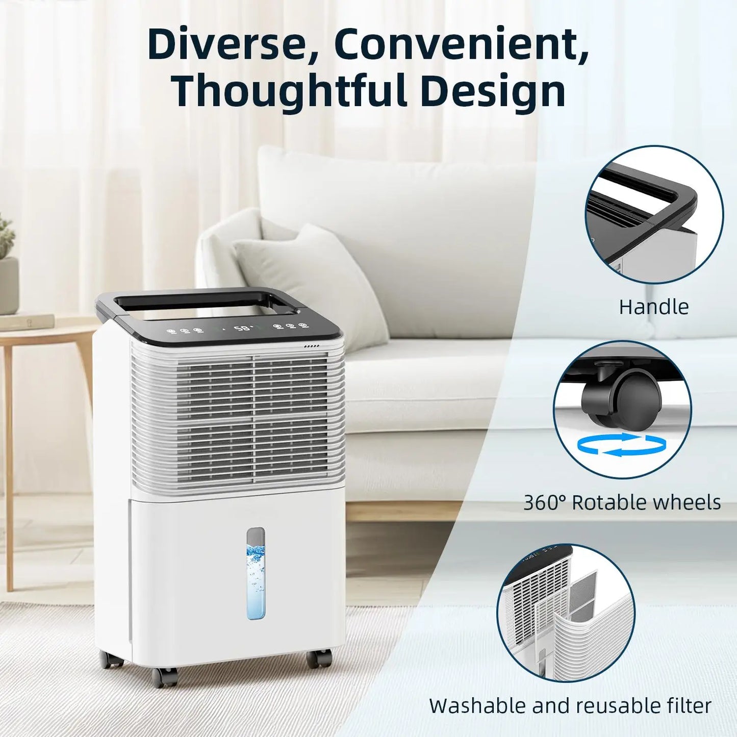 Dehumidifier For Bedroom 16 L