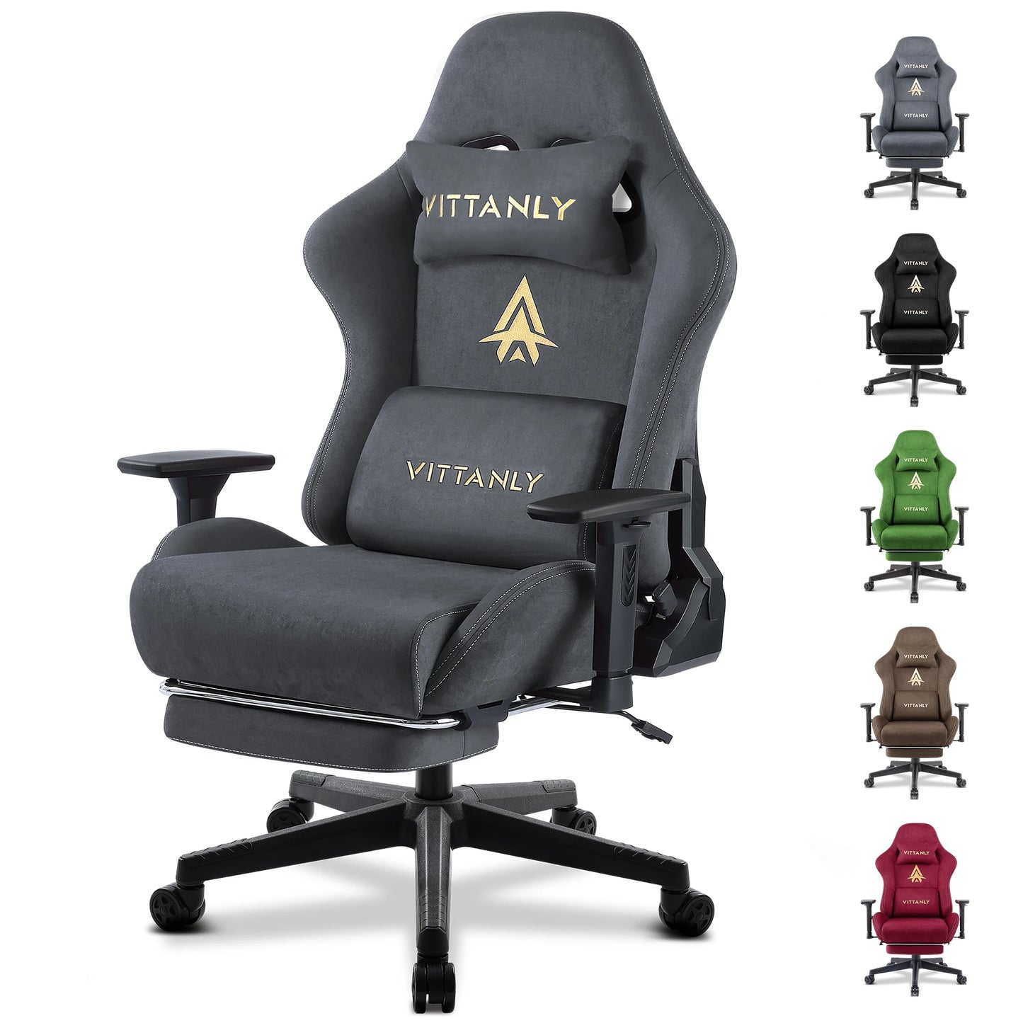 Kitinjoy Natural Suede Gaming Chair