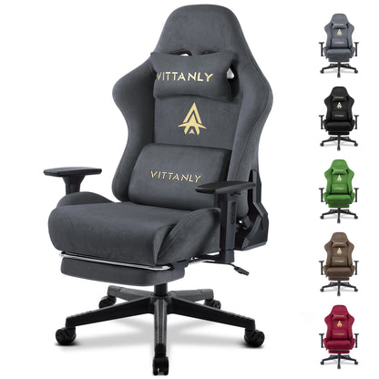 Kitinjoy Natural Suede Gaming Chair
