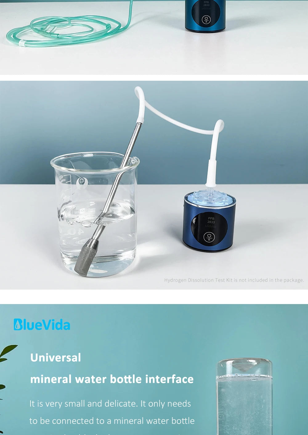 BlueVida New 8th Generation Hydrogen Water Generator Bottle