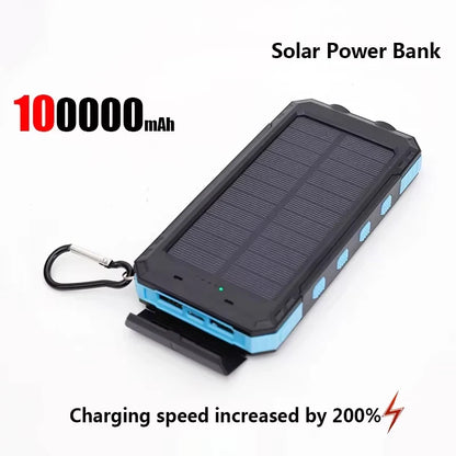 200000Mah Solar Power Portable High
