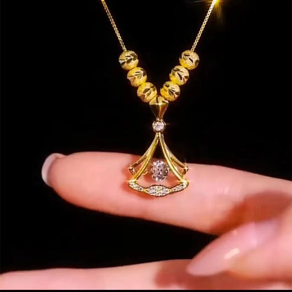Authentic 18K Gold Diamond Ginkgo