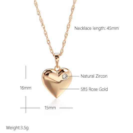 Wbmqda New Love Heart Pendant