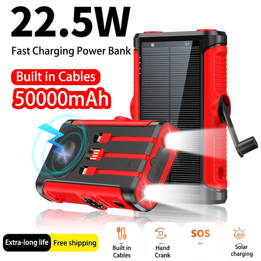 50000Mah Solar Power 22 5W