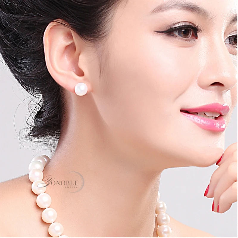 Genuine Freshwater Pearl Stud Earrings