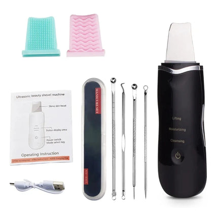With Box Ultrasonic Skin Scrubber