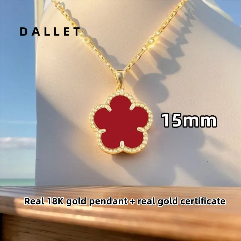 18K Real Gold Necklace Pendant